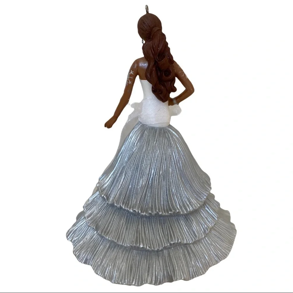 NEW 2008 AA Celebration Ornament Hallmark Barbie Doll African American Holiday